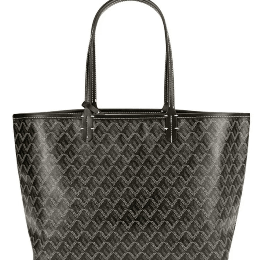 VeroTote | Elegante Leren Schoudertas, Stijlvolle Gedrukte Ontwerp draagtas