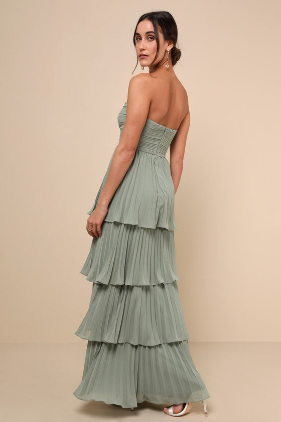 Belae | Elegante dames strapless maxi jurk – Formele avondjurk