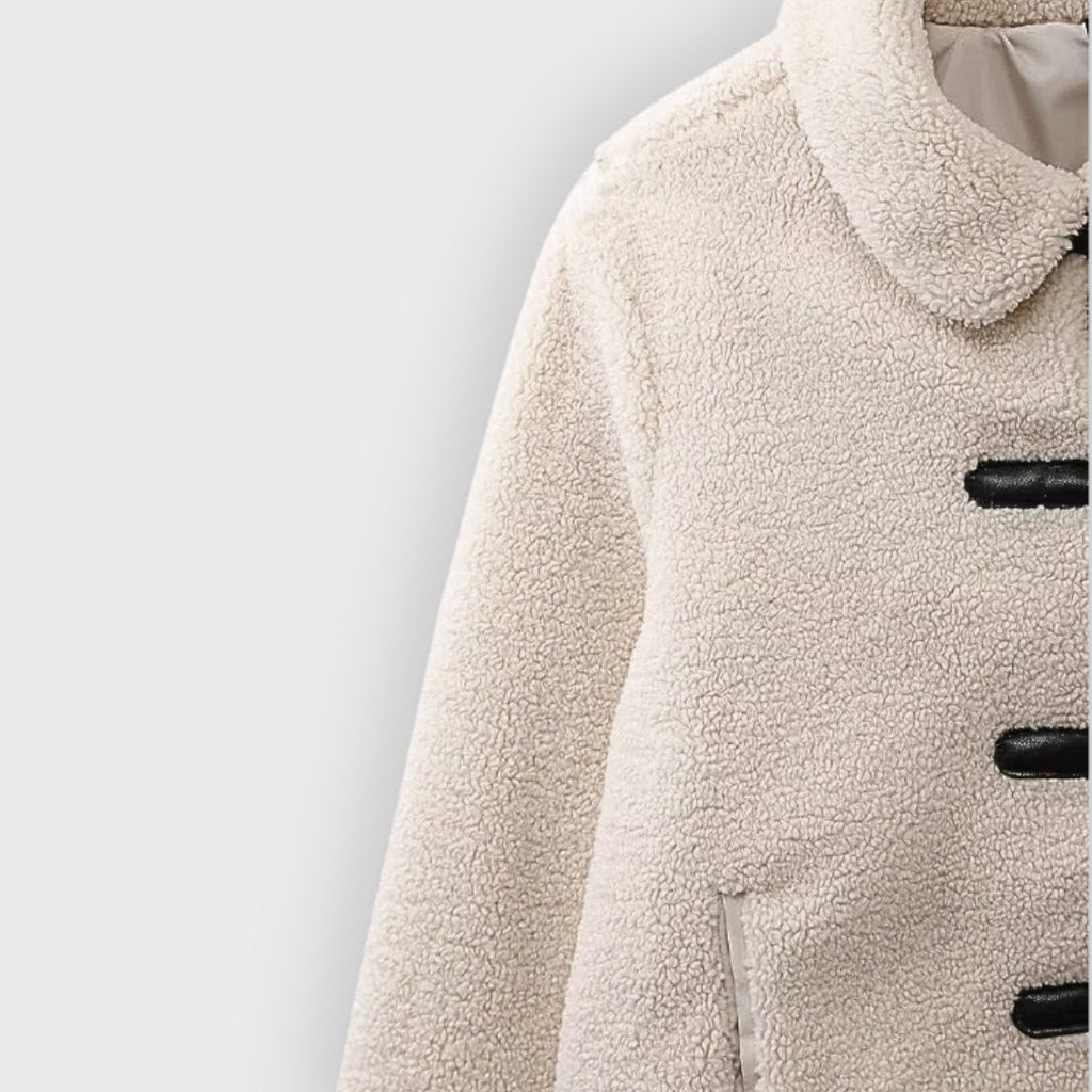 Ryvella | Veste polaire courte pour femme – Veste streetwear chaude avec fermeture éclair