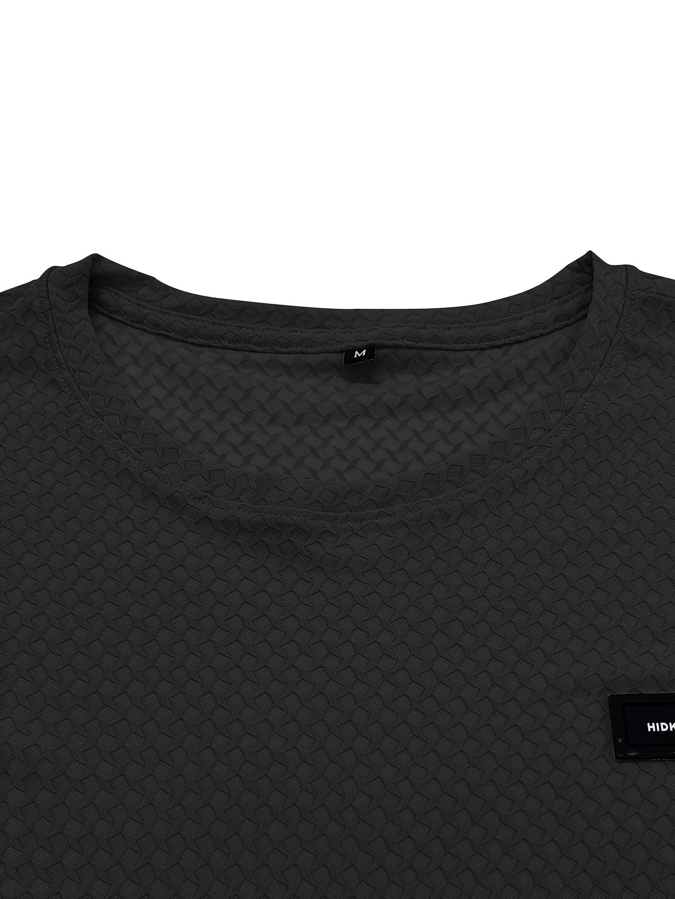 Gavi |Heren ademend sport T-shirt – geruit stretch shirt met korte mouwen