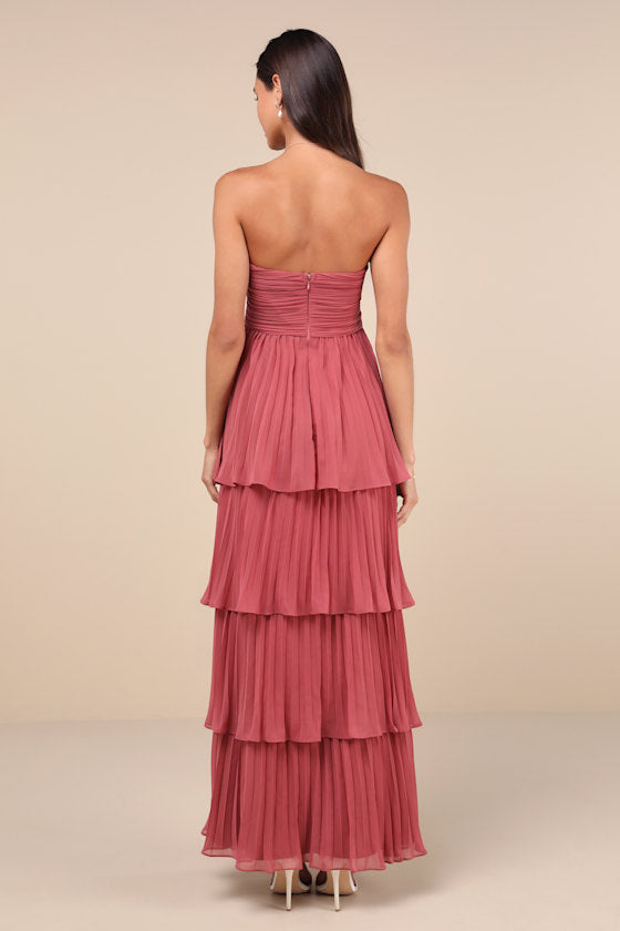 Belae | Elegante dames strapless maxi jurk – Formele avondjurk