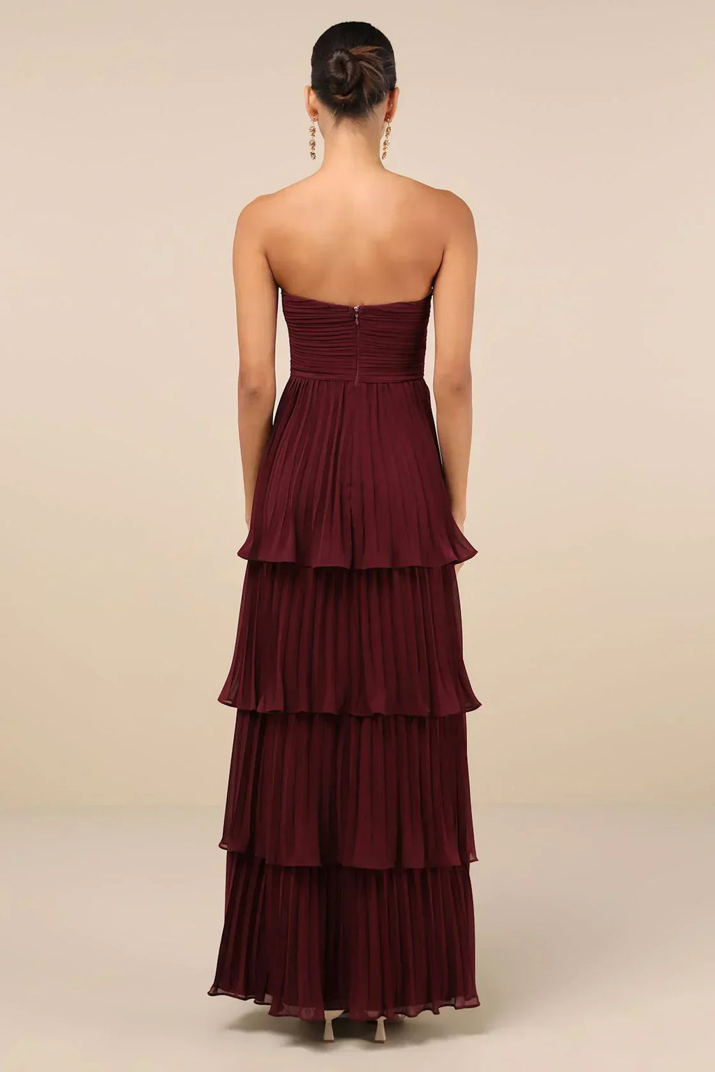 Belae | Elegante dames strapless maxi jurk – Formele avondjurk