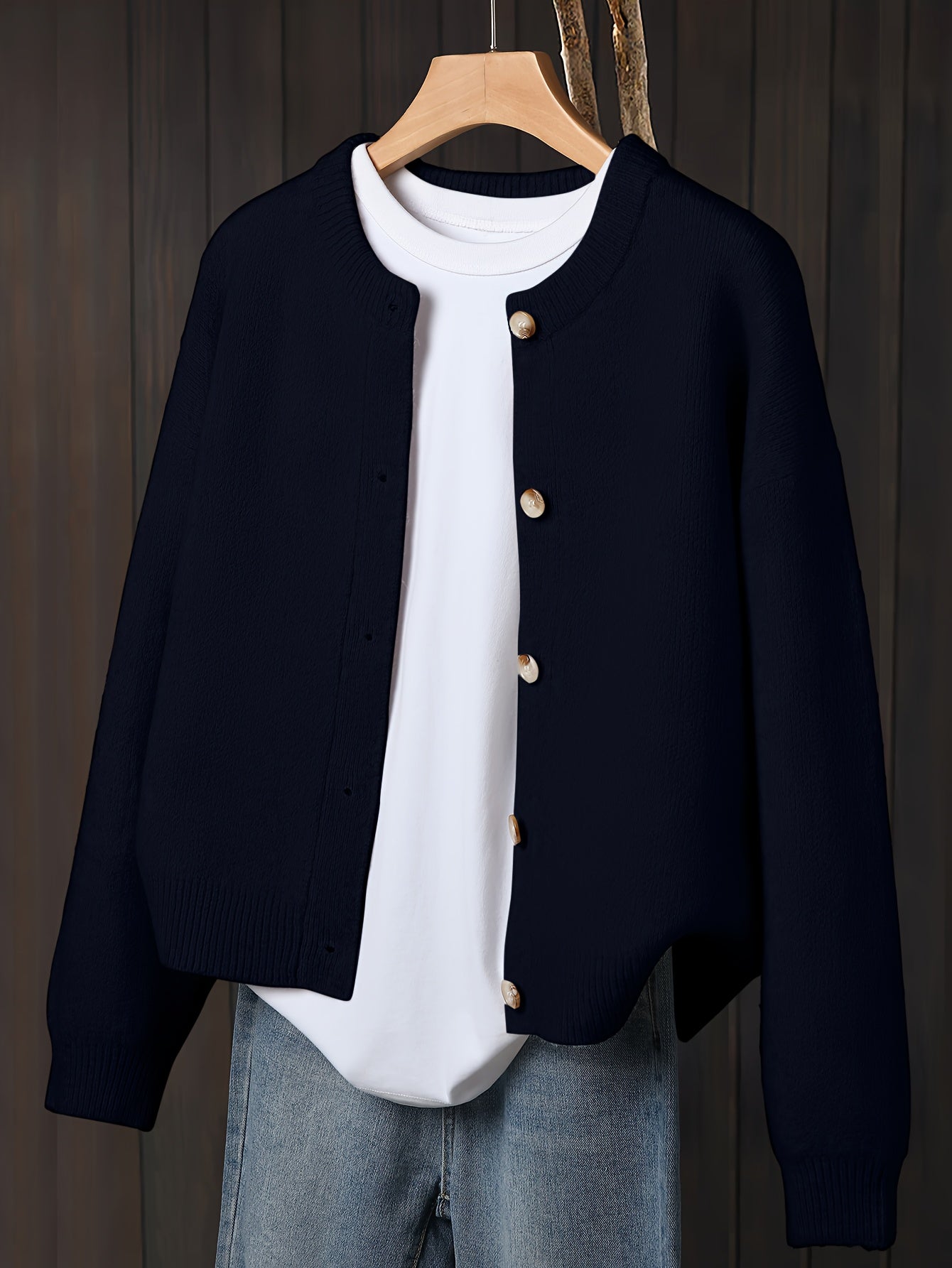 Myrrhith | Cardigan classique pour femme – Pull doux à manches longues et fermeture boutonnée, idéal pour l'automne/hiver