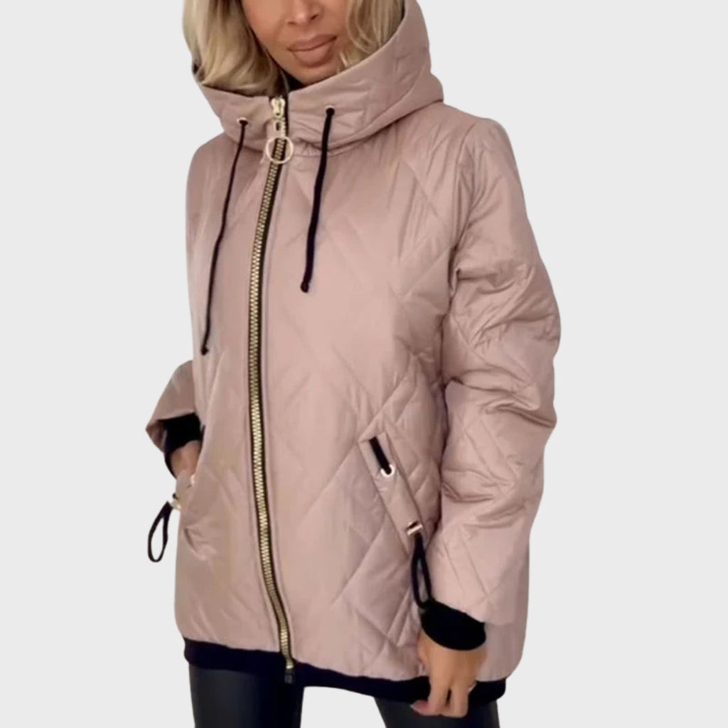 Glyra | Warmer Damenparka – Winterjacke mit Kapuze, gefüttert und bequem