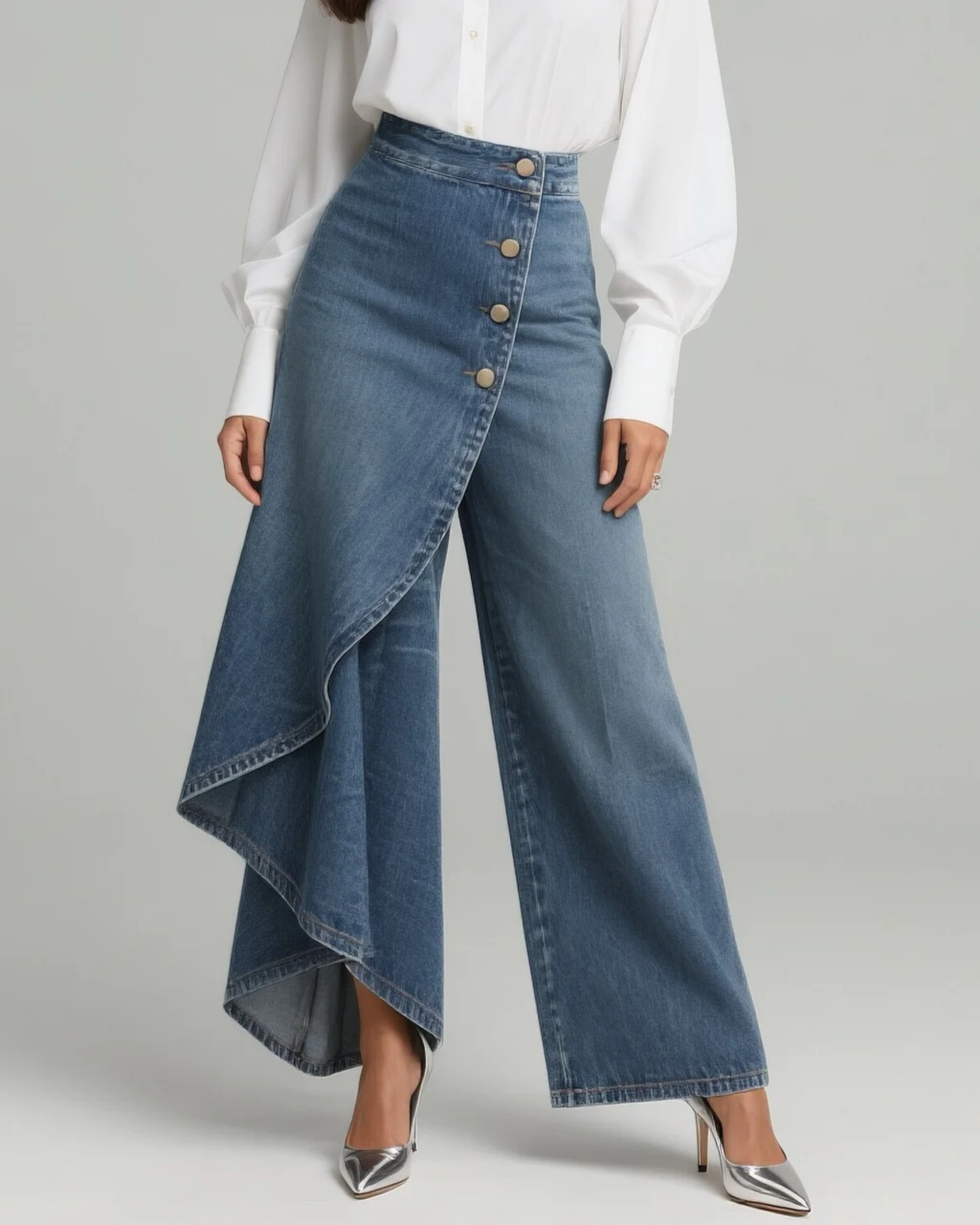 Cirelle | Flow-Wrap Broek – Dames High-Waist Wijde Broek