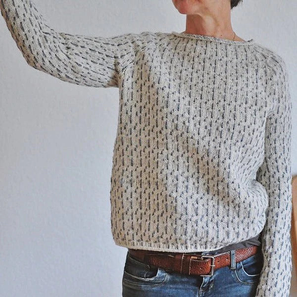Bryndessa | Pull structuré classique pour femme – pull en maille douce, haut décontracté et confortable