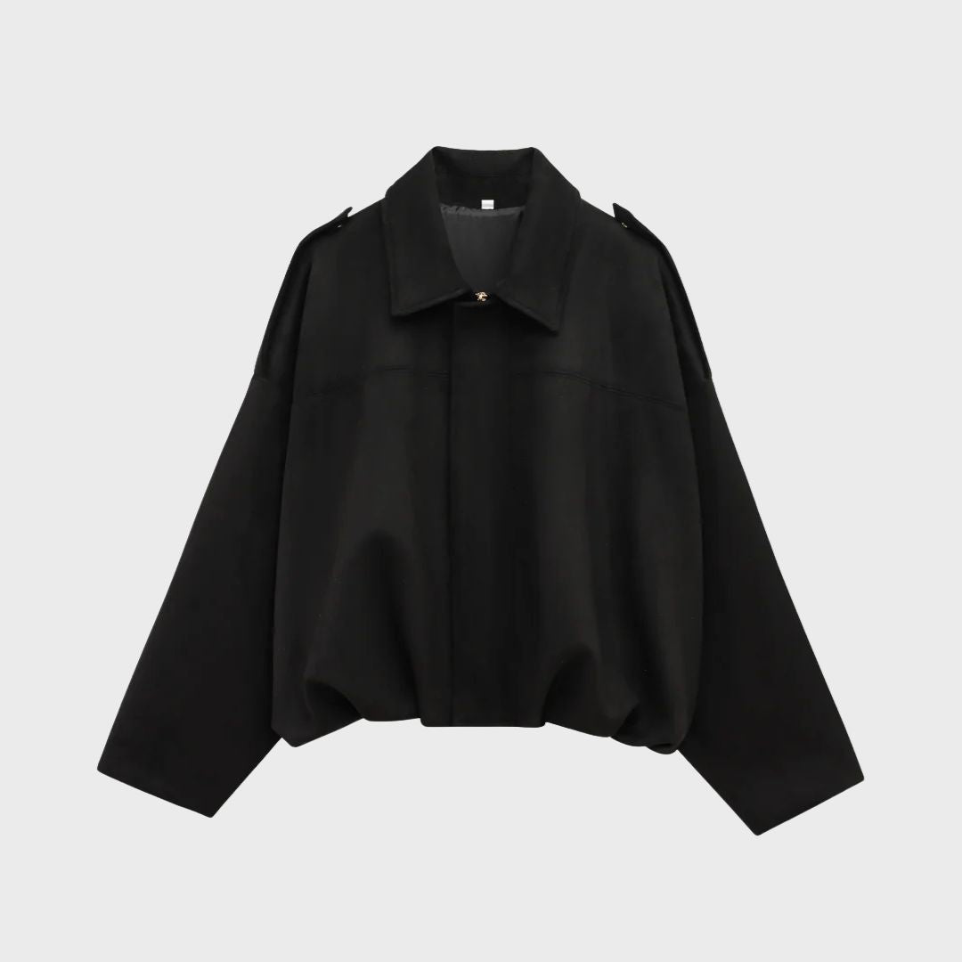 Aeloria | Oversized leren jas van suède voor dames