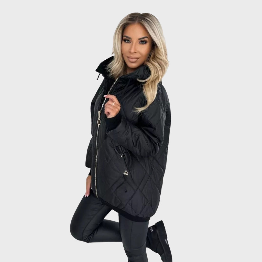 Glyra | Warmer Damenparka – Winterjacke mit Kapuze, gefüttert und bequem