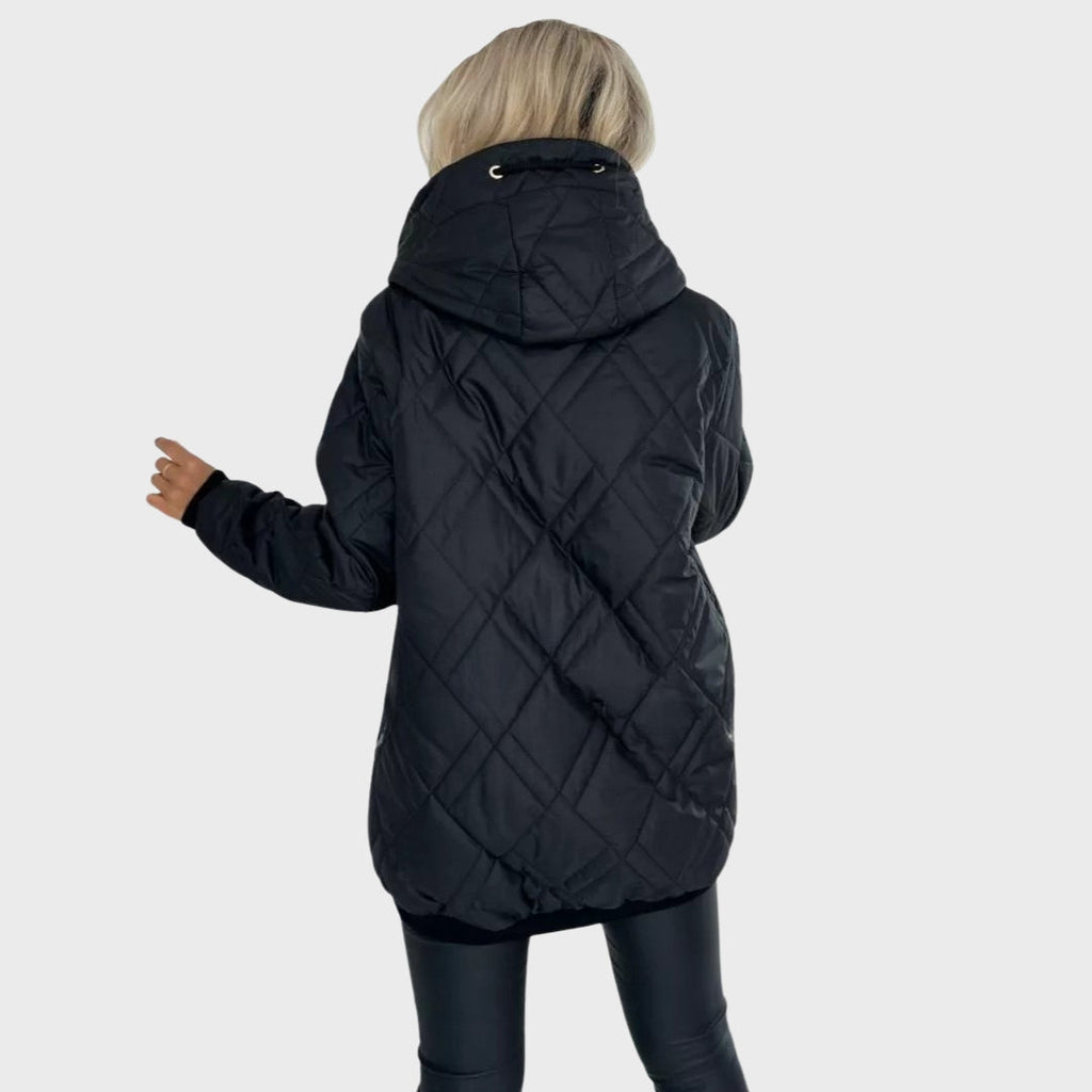 Glyra | Warmer Damenparka – Winterjacke mit Kapuze, gefüttert und bequem