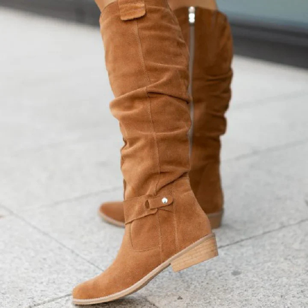 Yavara | Bottes élégantes en cuir pour femme – Design luxueux, cuir souple, confort optimal toute la journée