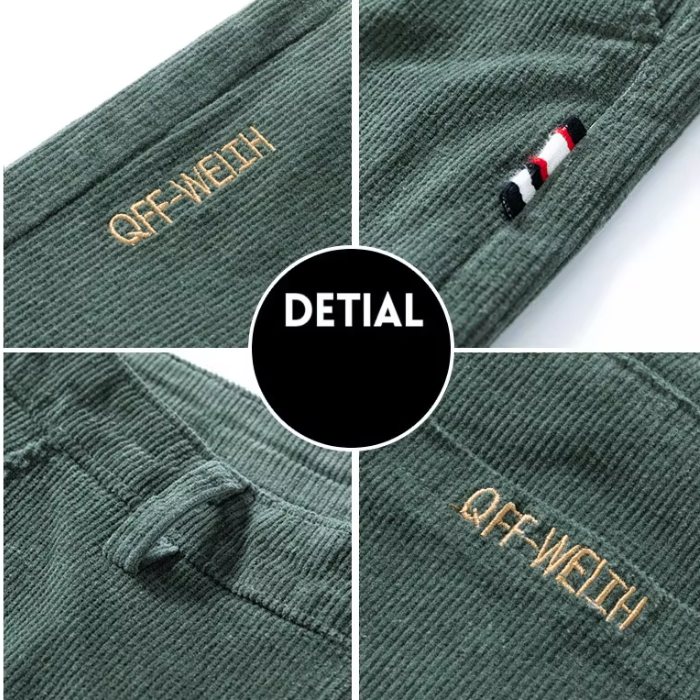 Cirel | Pantalon homme en velours côtelé chaud avec doublure polaire - Pantalon d'hiver décontracté, doux et confortable