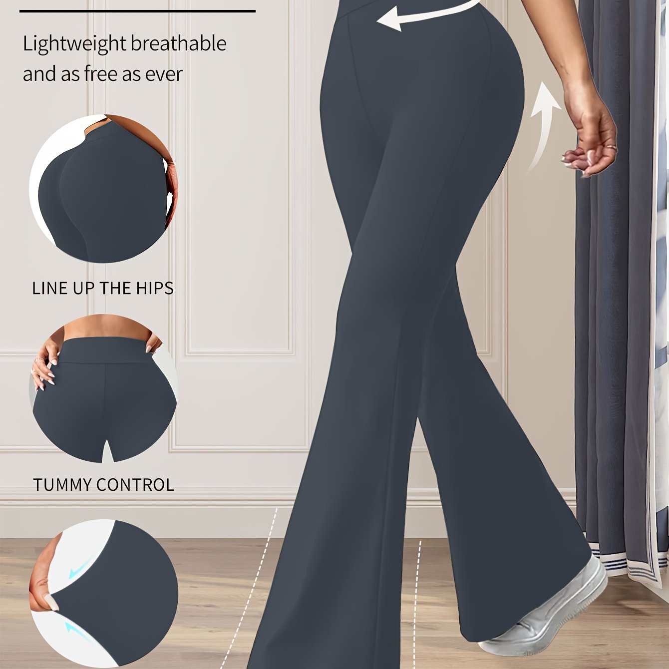 Raina | Uitlopende legging met hoge taille voor dames - Broek met buikcontrole