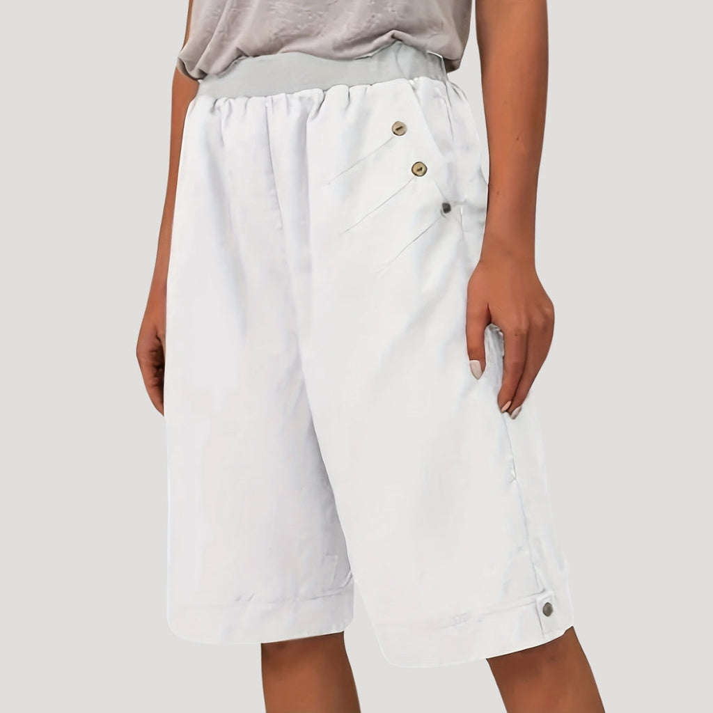 Ilyssa | Bermudashorts voor dames, knielengte – Zomerse casual shorts met relaxte pasvorm