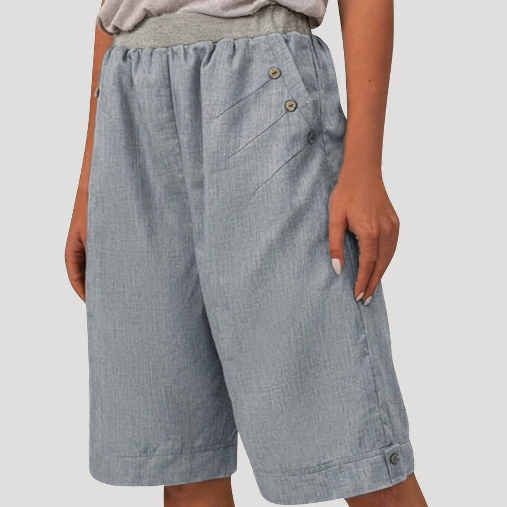 Ilyssa | Bermudashorts voor dames, knielengte – Zomerse casual shorts met relaxte pasvorm