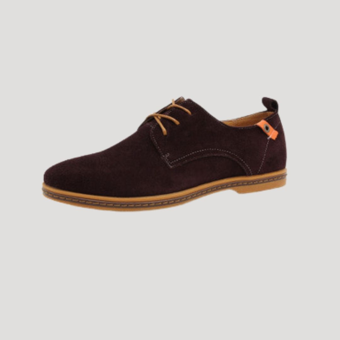 Vance | Vance suède derby-veterschoenen voor heren – nette casual schoenen