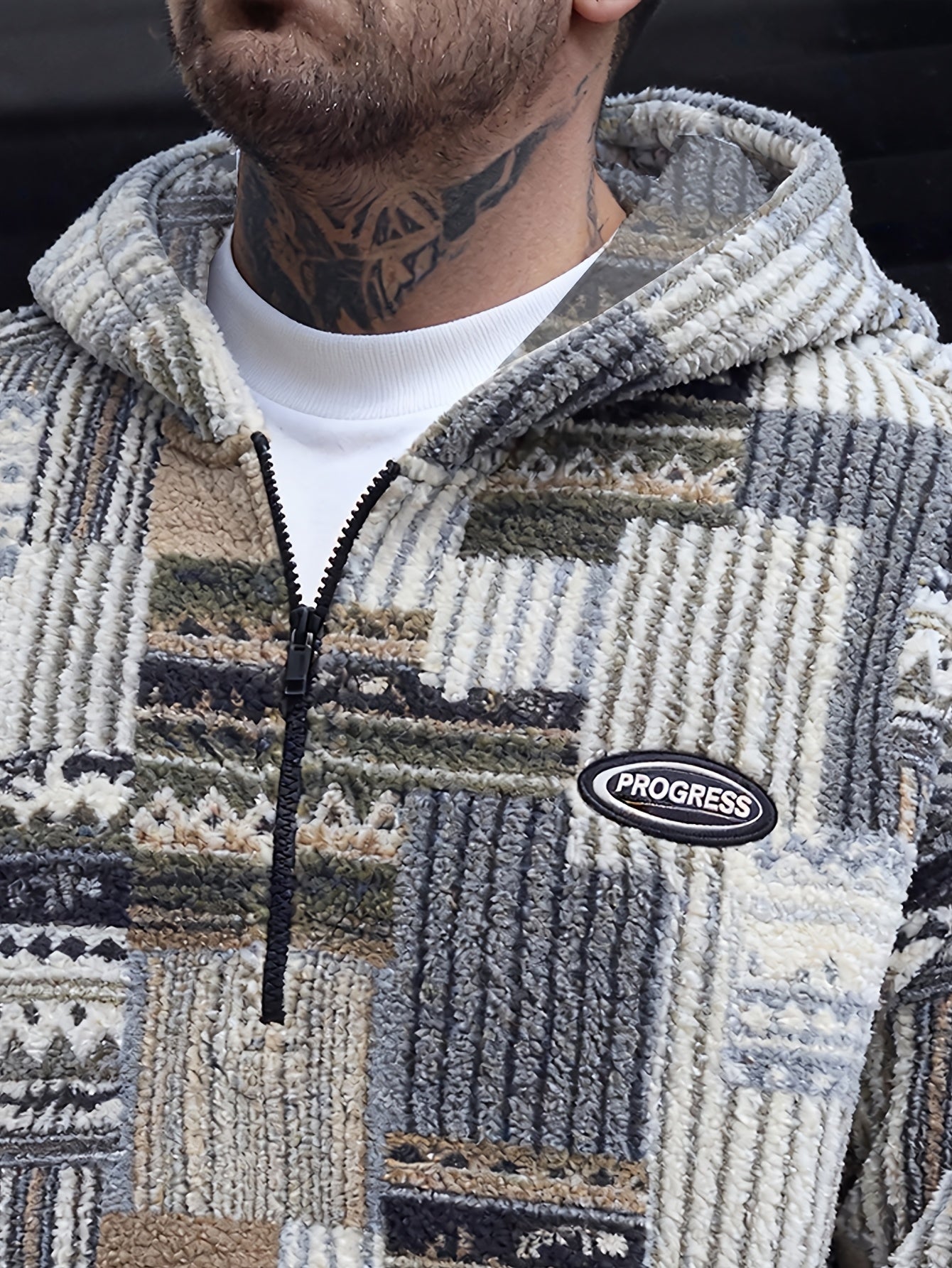 Heryn | Trendy herensweatshirt met capuchon, ritssluiting en grote zakken