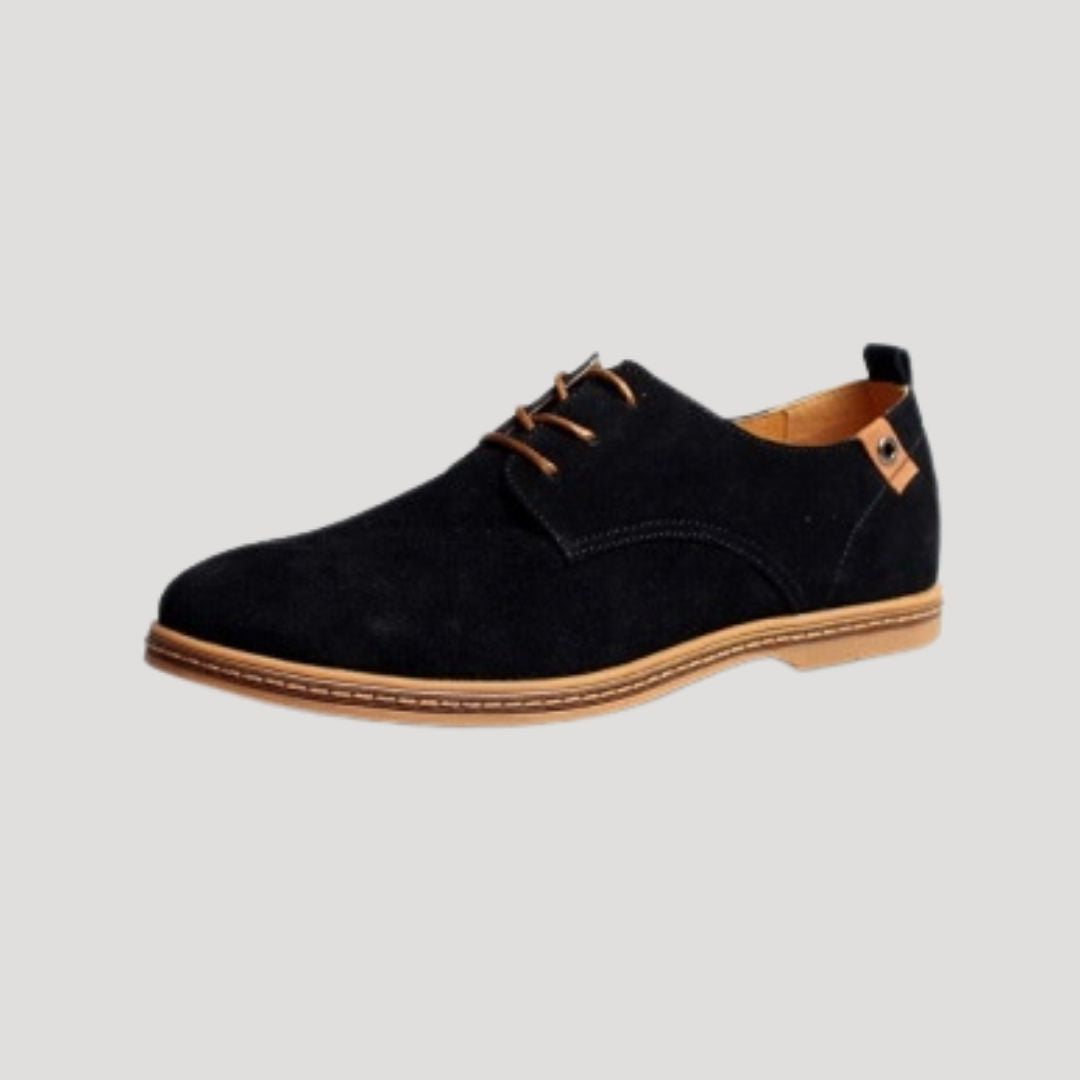 Vance | Vance suède derby-veterschoenen voor heren – nette casual schoenen