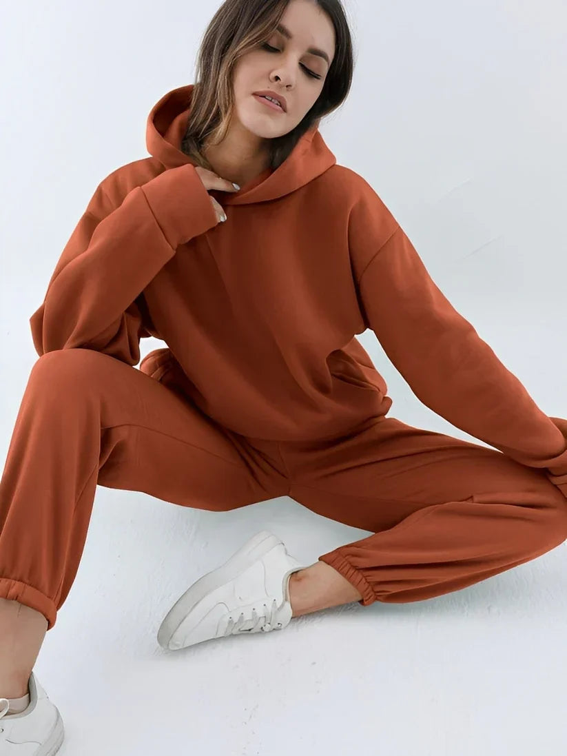 Varelle | Joggingpak met capuchon voor dames – Relaxed fit hoodie & joggingbroek Athleisure-kleding