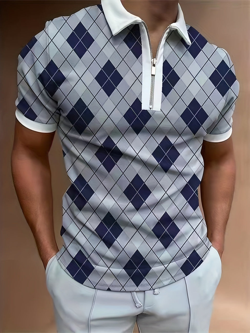 Elwood | Lässiges Herren-Poloshirt mit kurzen Ärmeln und Reißverschluss – Atmungsaktiv, stylisch und leicht