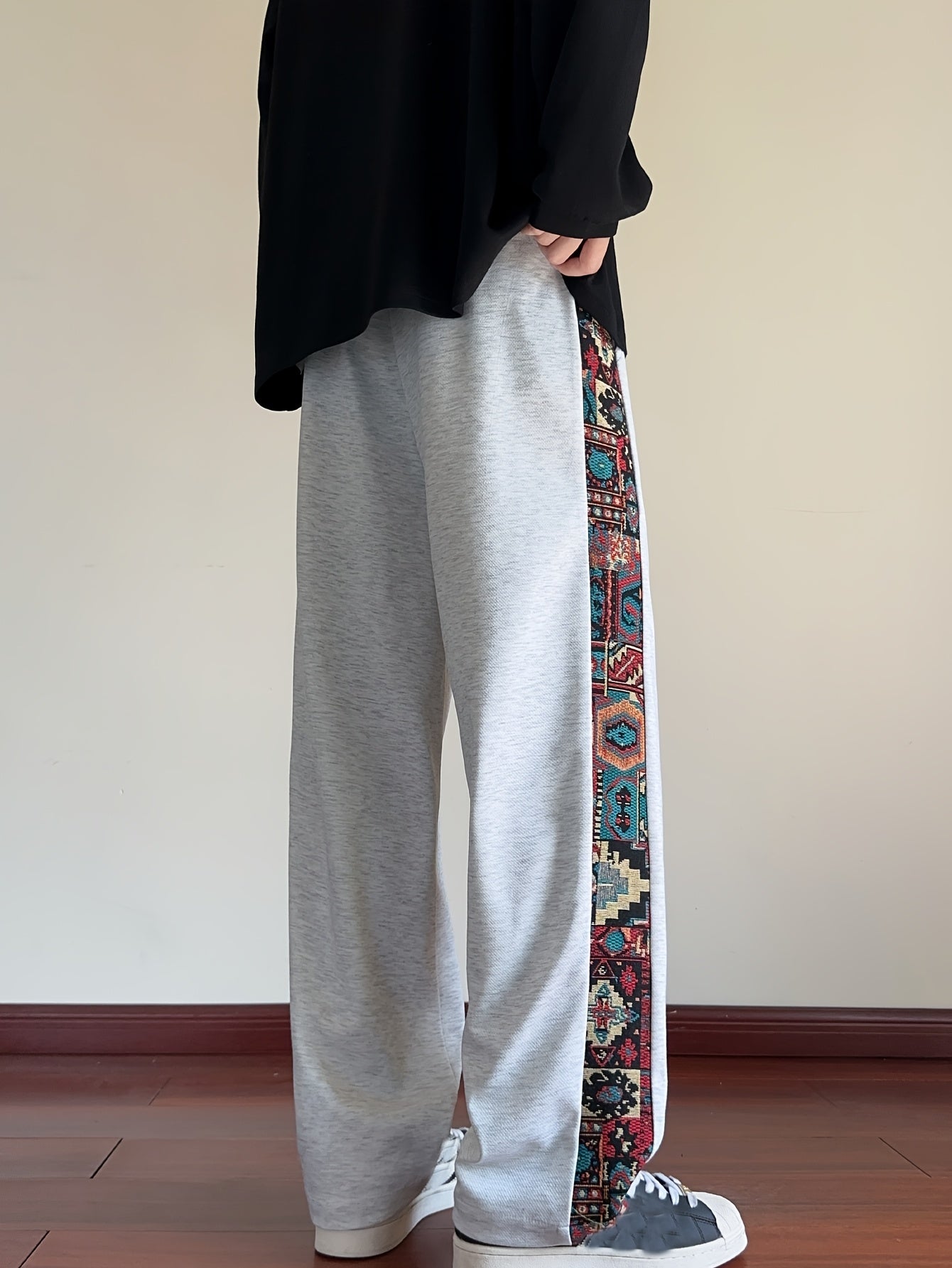 Ivaron | Herenbroek met wijde pijpen – Loszittende casual broek