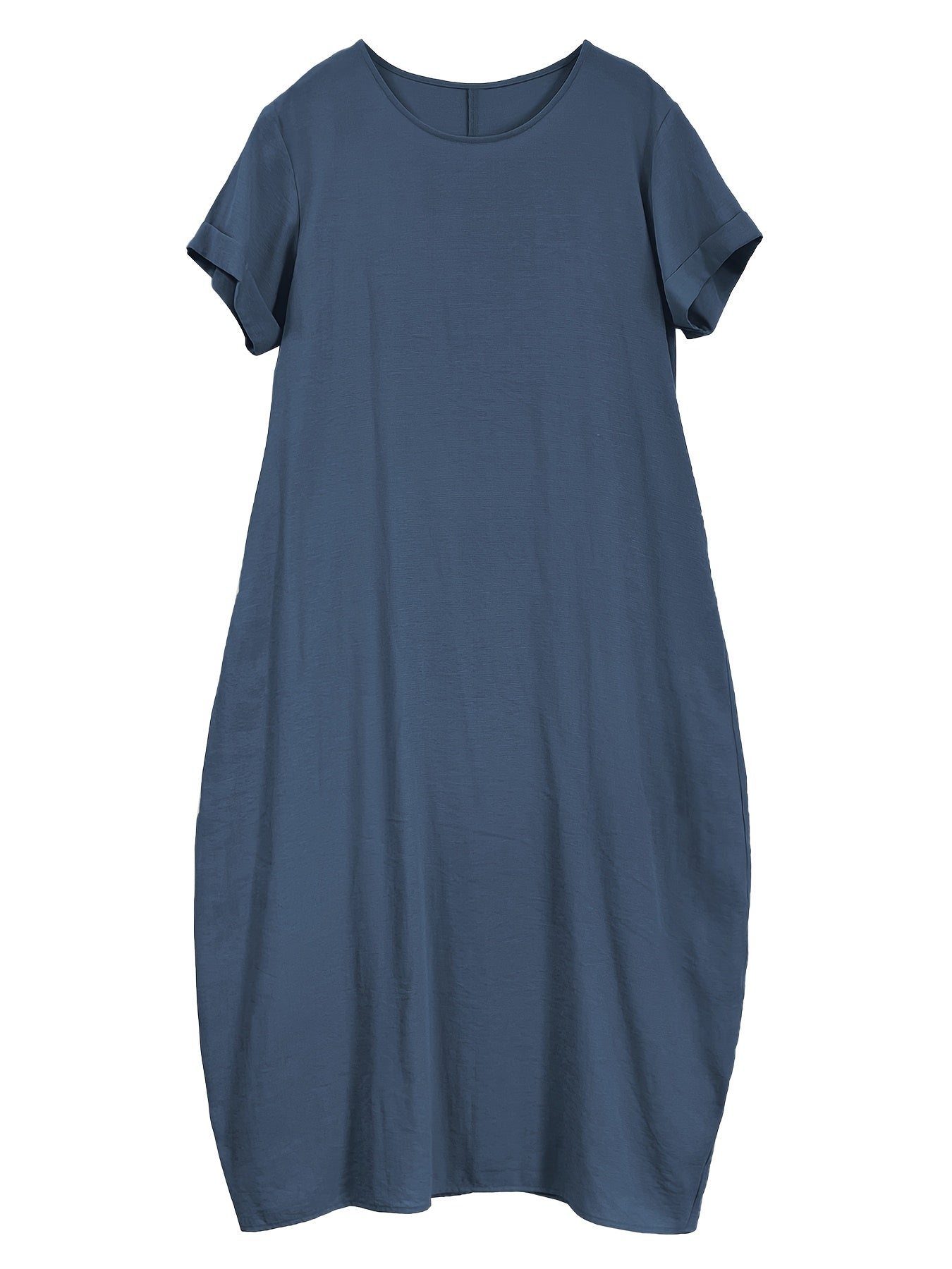 Falyth | Breezy Pocket Midi-jurk – Losse casual zomerjurk voor dames