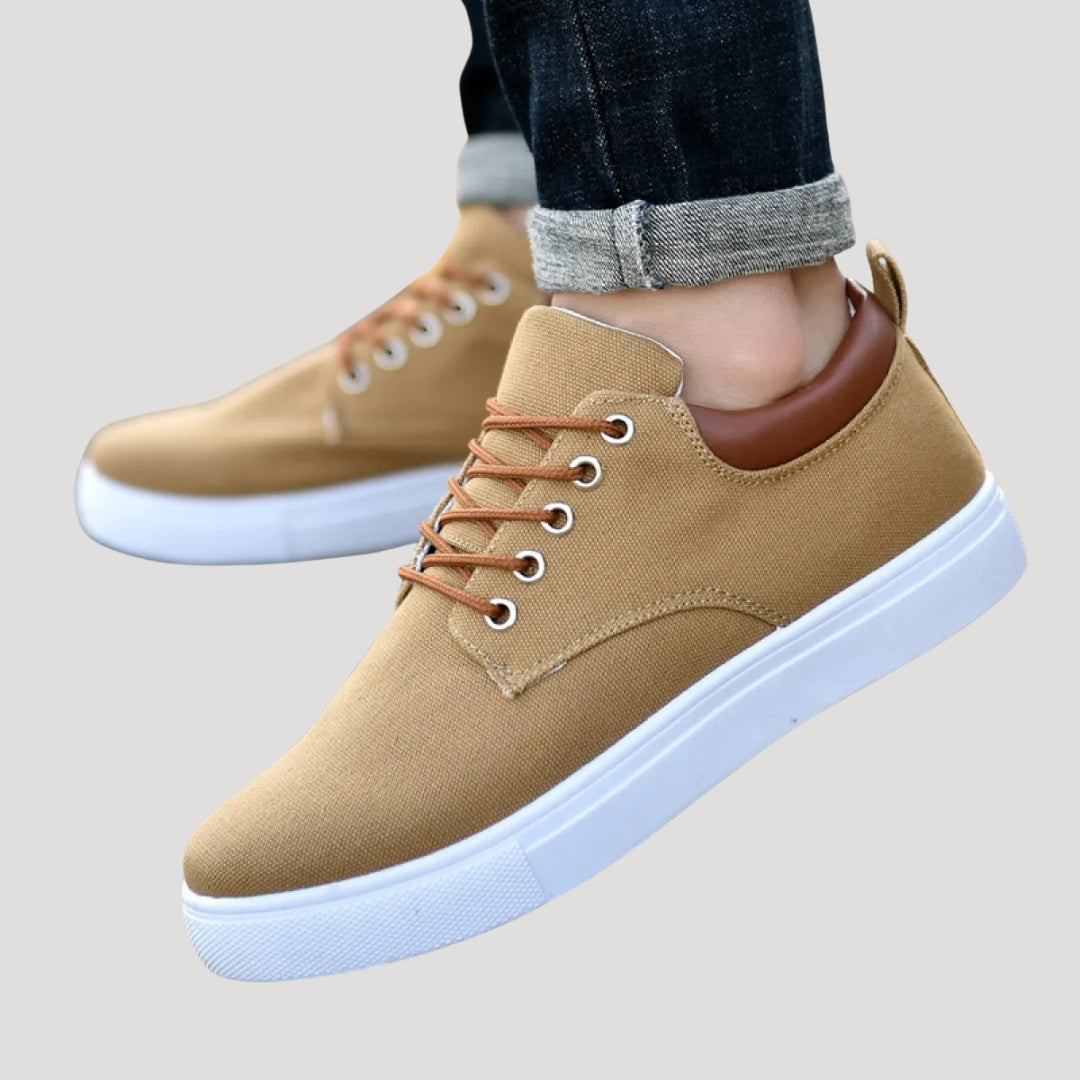 Tyvriconel | Canvas veterschoenen voor heren – nette, casual en lichtgewicht schoenen