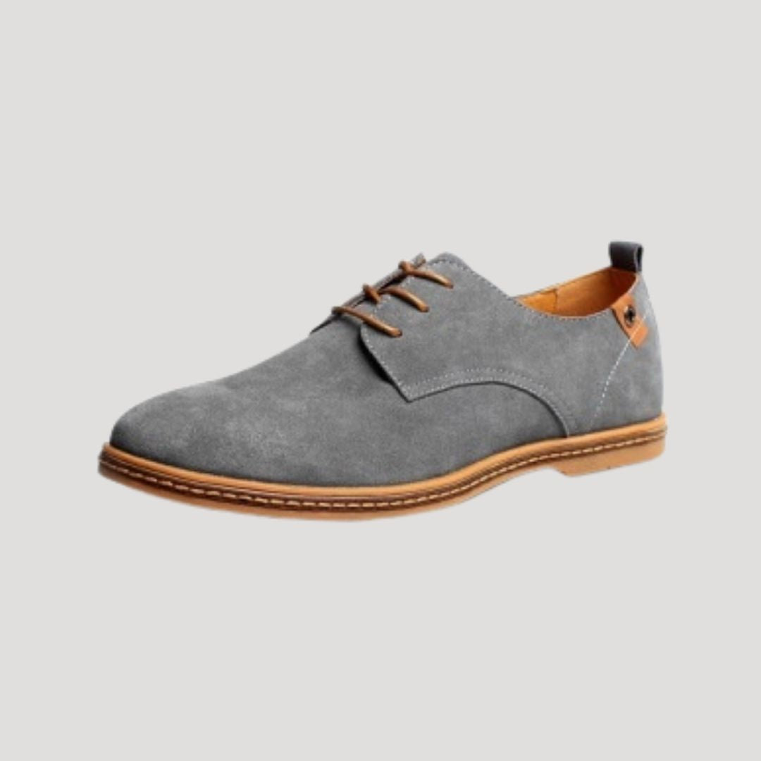 Vance | Vance suède derby-veterschoenen voor heren – nette casual schoenen