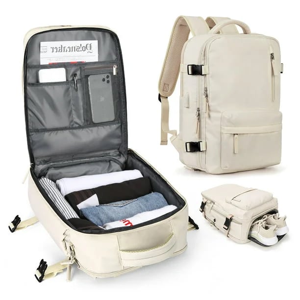 TrailMax | Wasserdichter Reiserucksack mit großem Fassungsvermögen – Wander- und Outdoor-Tagesrucksack mit mehreren Fächern