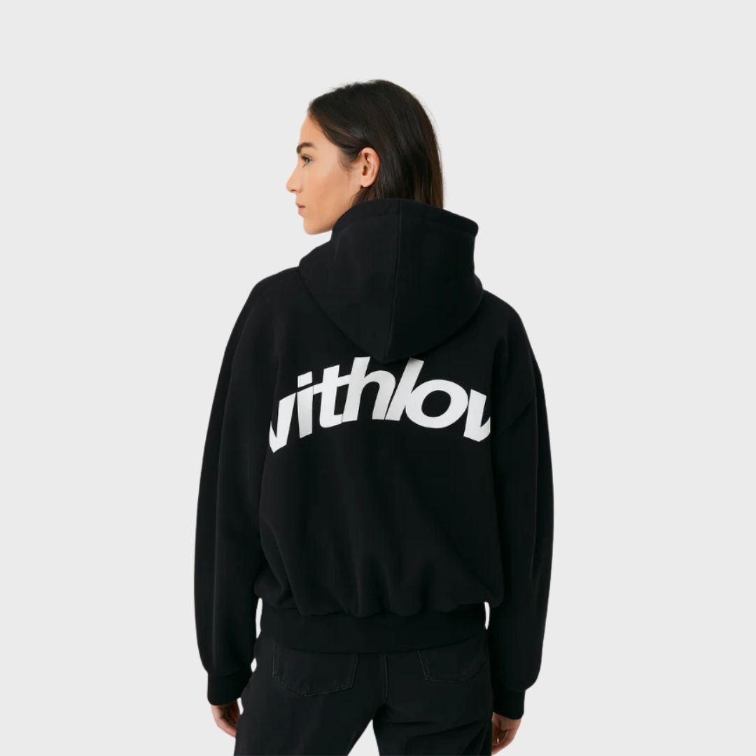 Delisse | Veste streetwear oversize pour femme – Veste décontractée à fermeture éclair