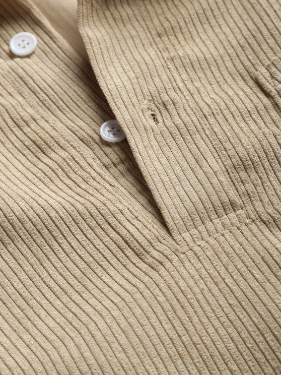 Yorien | Chemise à manches longues en velours côtelé pour homme – Classique, polyvalente et élégante