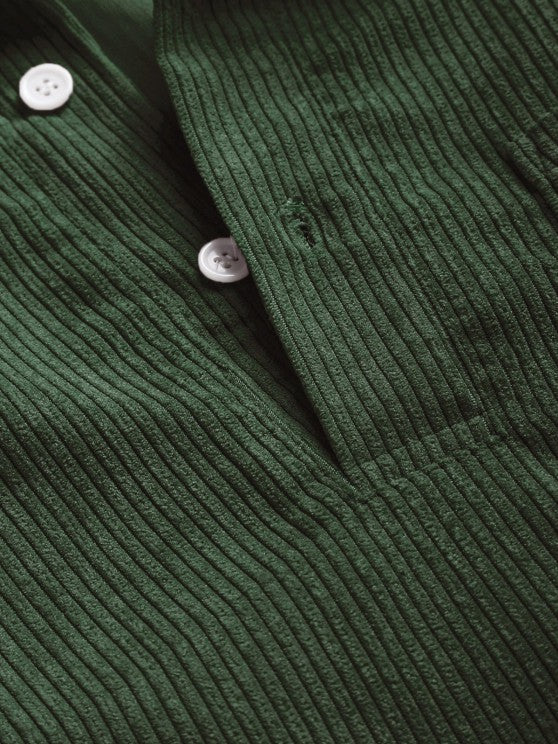 Yorien | Chemise à manches longues en velours côtelé pour homme – Classique, polyvalente et élégante