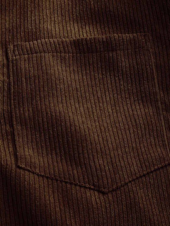 Yorien | Chemise à manches longues en velours côtelé pour homme – Classique, polyvalente et élégante
