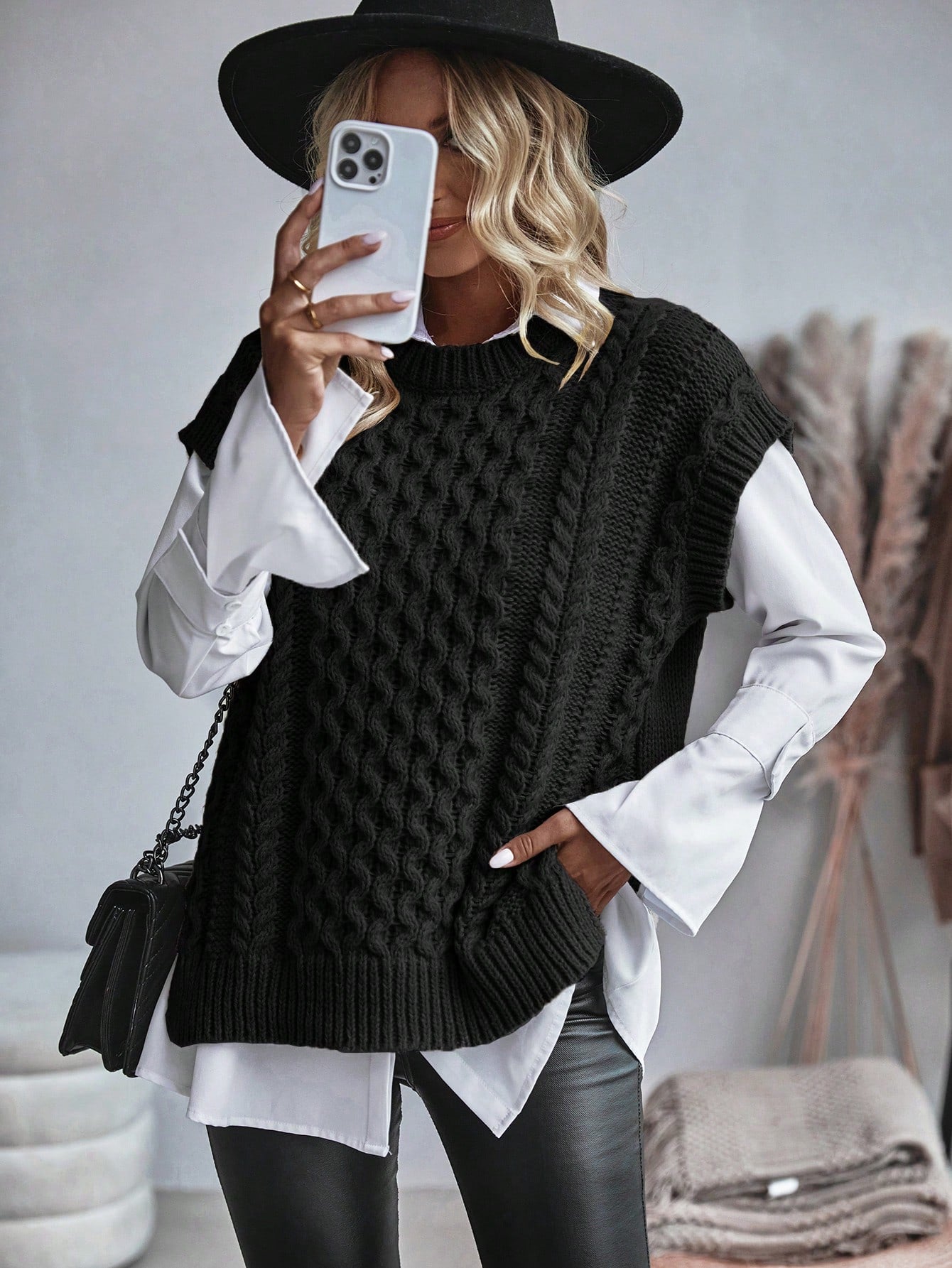 Bravelle | Gilet cardigan femme en maille torsadée - Manches courtes, léger, style décontracté