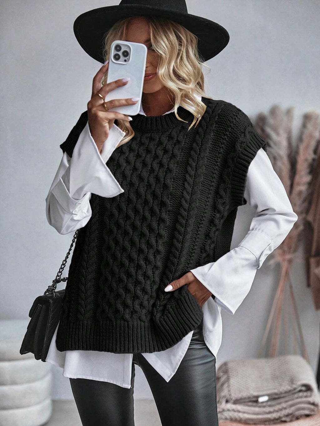 Bravelle | Gilet cardigan femme en maille torsadée - Manches courtes, léger, style décontracté