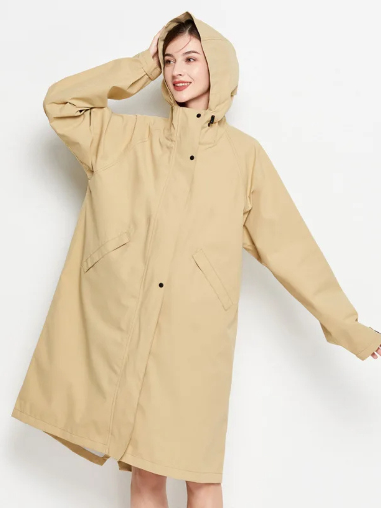 Anna | Imperméable et coupe-vent pour femme avec capuche ajustable, veste d'extérieur légère