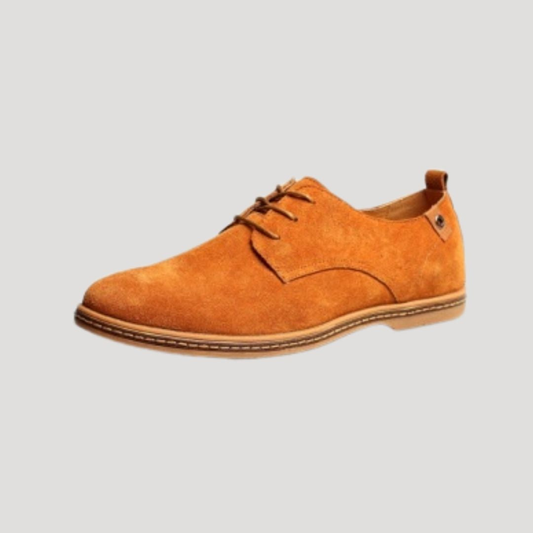 Vance | Vance suède derby-veterschoenen voor heren – nette casual schoenen