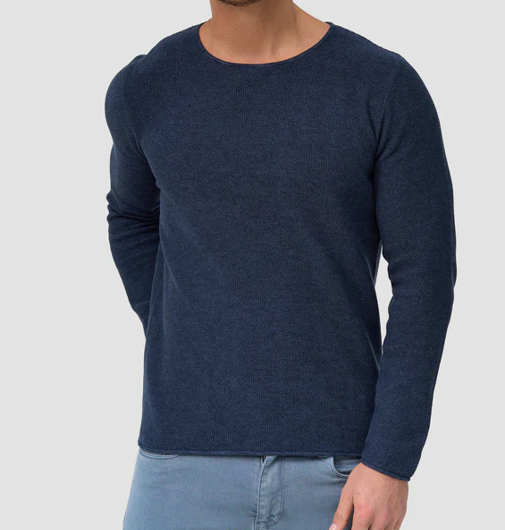 Lorvric | Klassischer Herren-Rundhalspullover – Leichter, atmungsaktiver Strickpullover, lässiges Oberteil