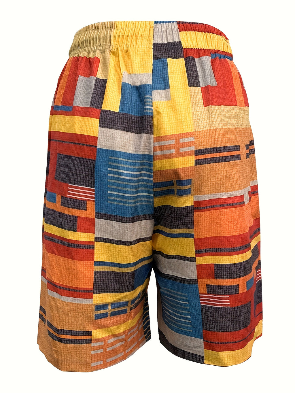 Caelix | Heren Casual Patchwork Print Shorts – Lichtgewicht Zomer Strand- & Kampeershorts