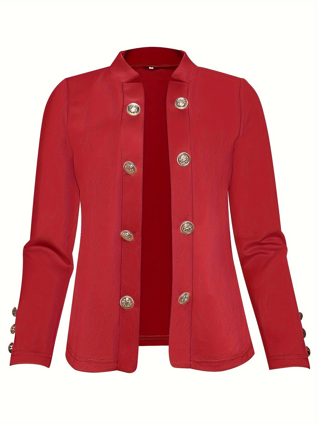 Enidra | Veste décontractée en polyester pour femme – Boutons de manchette et finitions élégantes