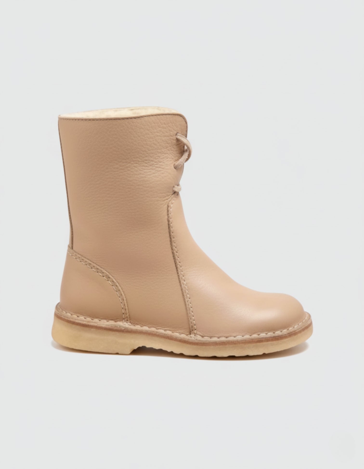 Cozyka | Dames winterlaarzen van schapenleer – Warme enkellaarzen met fleecevoering
