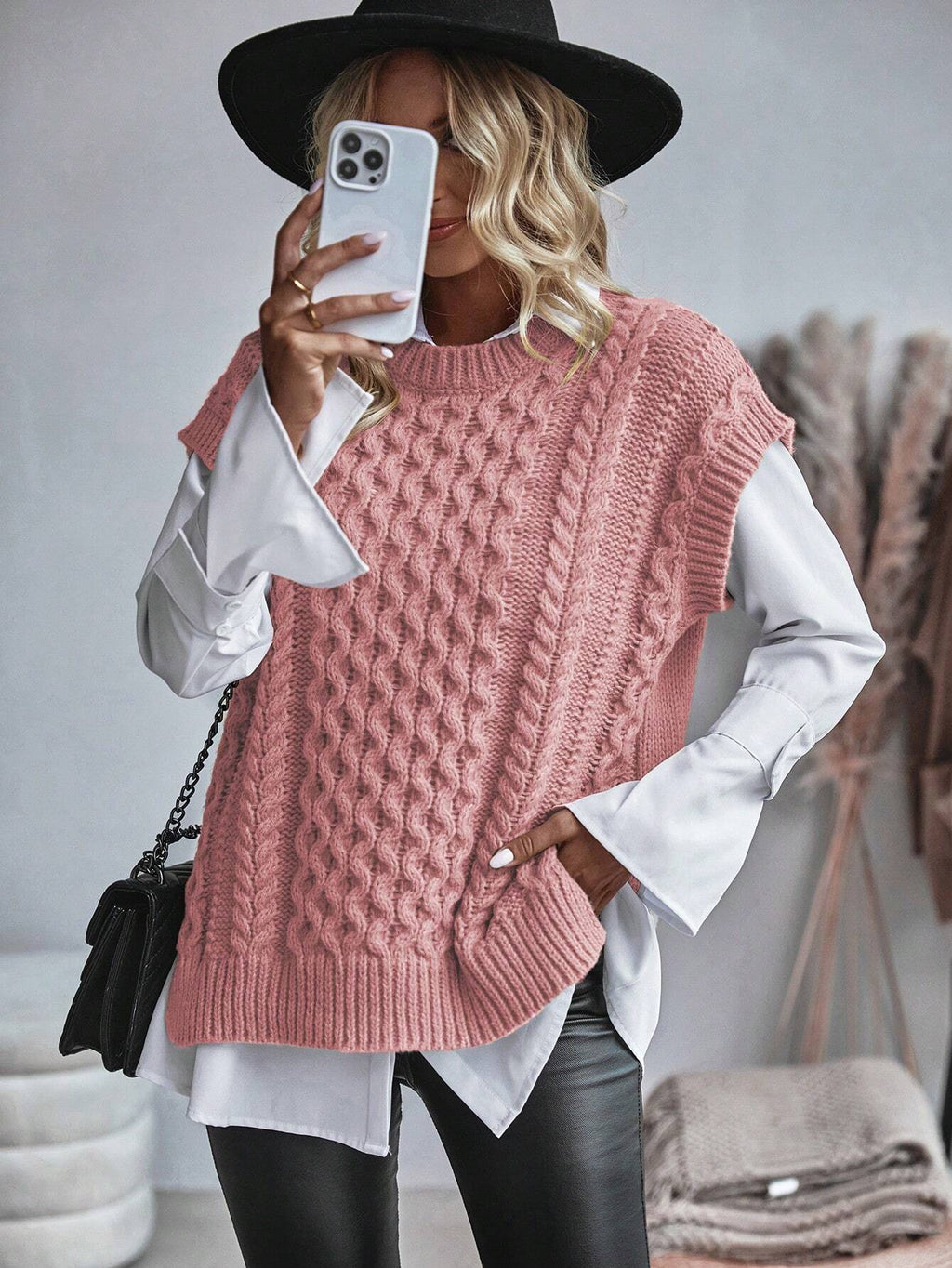 Bravelle | Gilet cardigan femme en maille torsadée - Manches courtes, léger, style décontracté