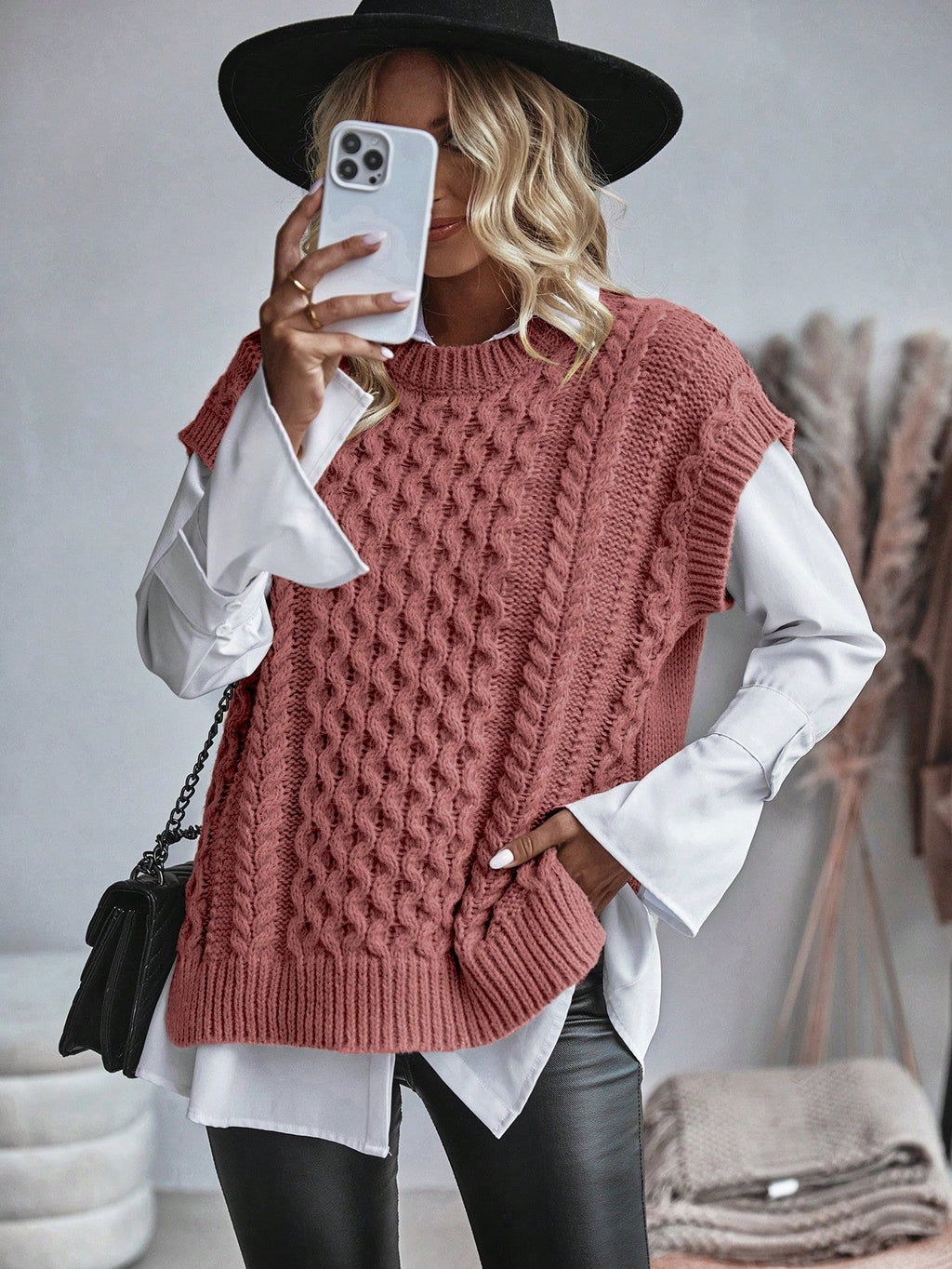Bravelle | Gilet cardigan femme en maille torsadée - Manches courtes, léger, style décontracté