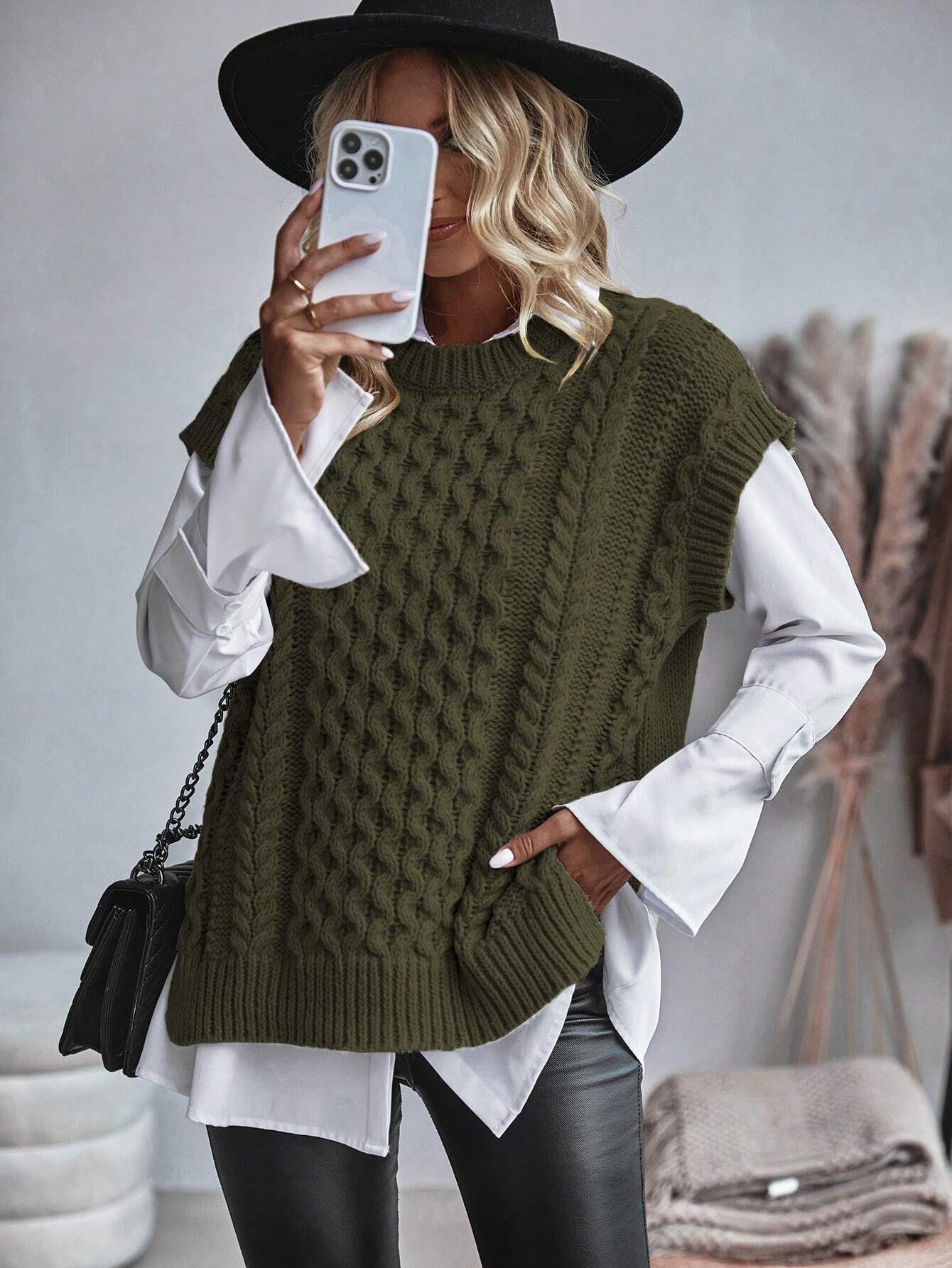 Bravelle | Gilet cardigan femme en maille torsadée - Manches courtes, léger, style décontracté