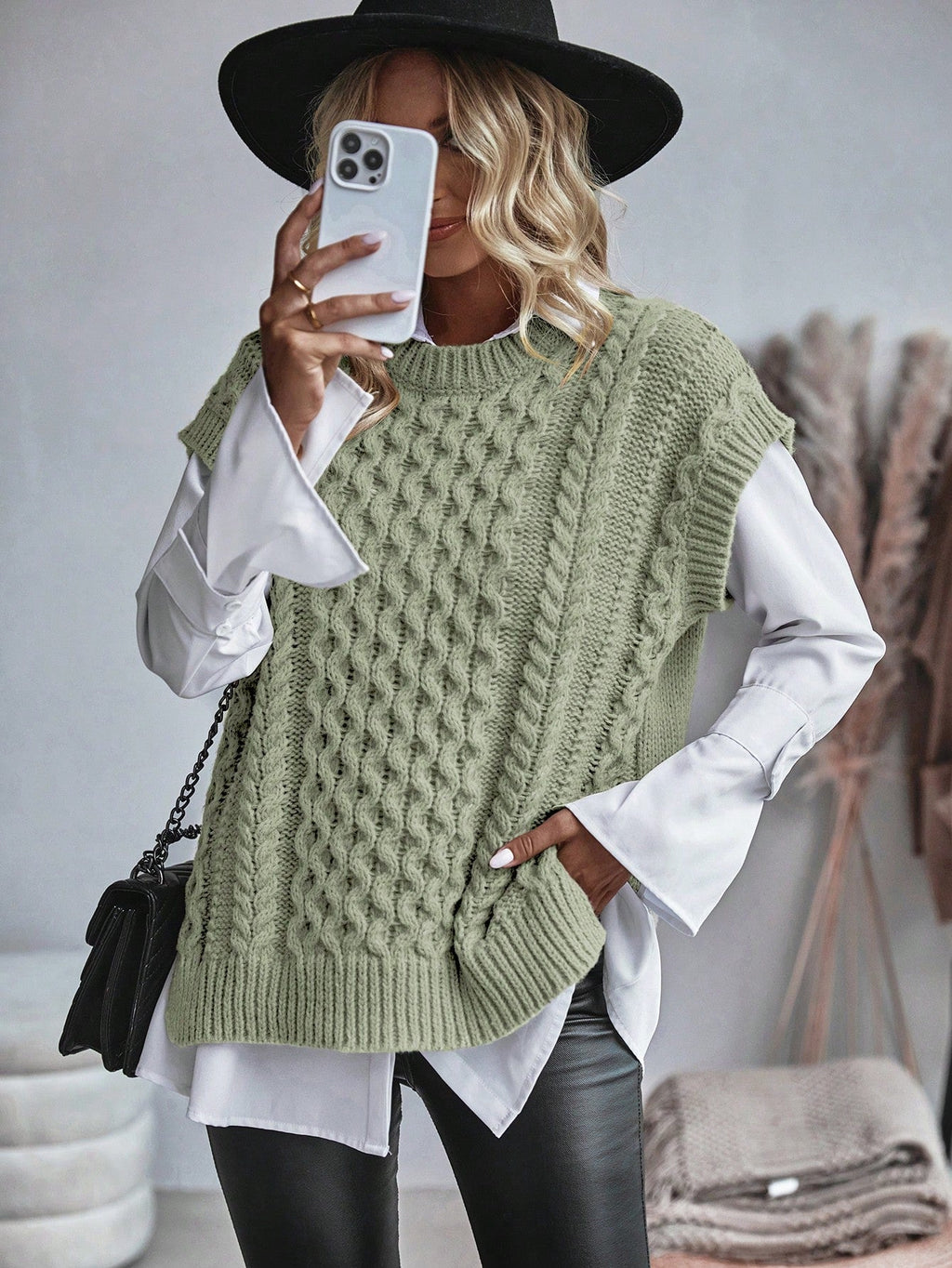 Bravelle | Gilet cardigan femme en maille torsadée - Manches courtes, léger, style décontracté