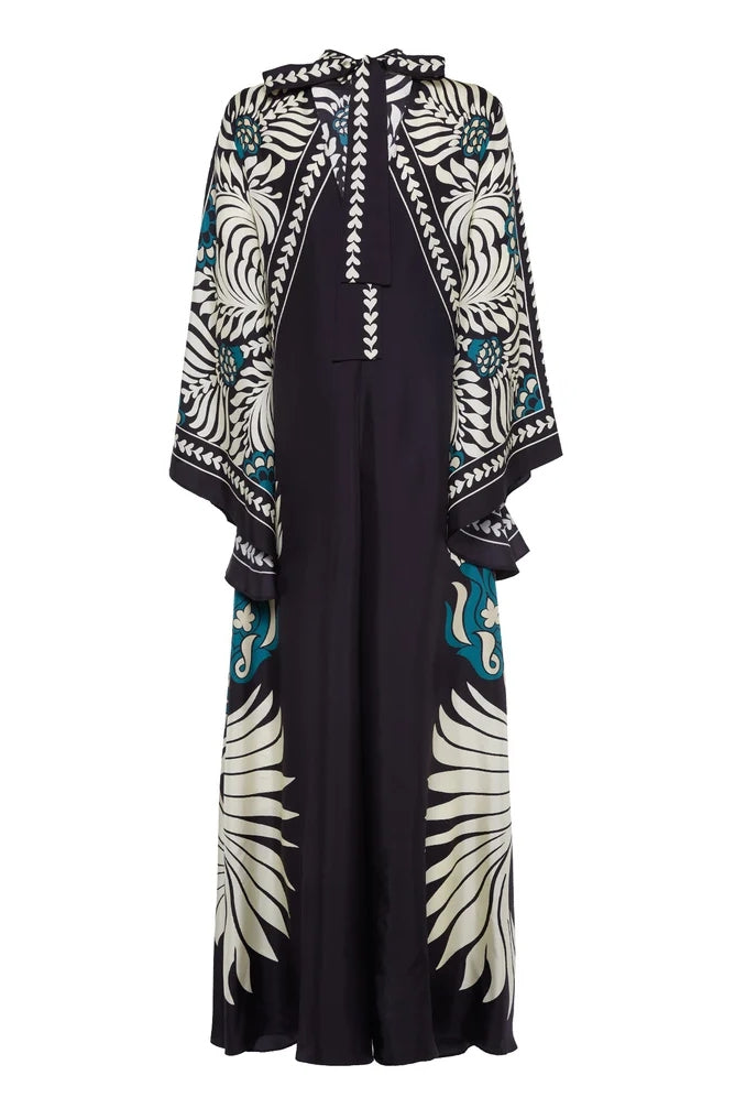 Helyxa | Dames zomerjurk – geometrische zwierige maxi vakantiejurk