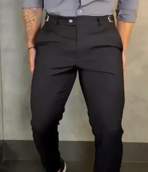 Draylen | Pantalon slim stretch pour homme - Ceinture ajustable, pantalon décontracté et confortable