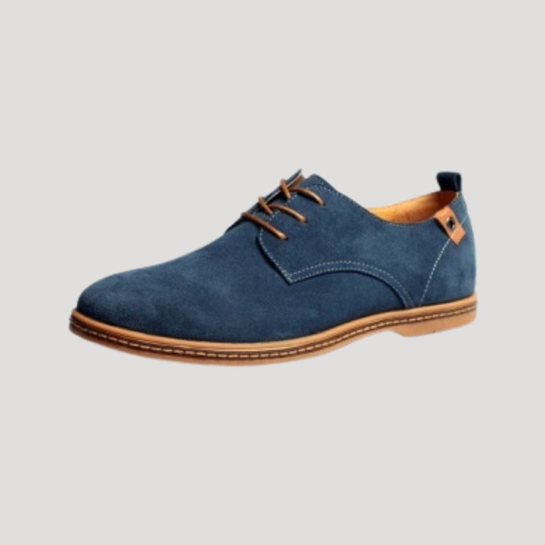 Vance | Vance suède derby-veterschoenen voor heren – nette casual schoenen