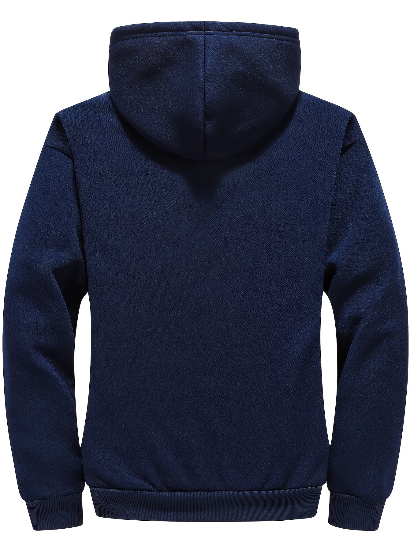 Zayden | Sweat à capuche zippé doublé polaire pour homme – Sweat à capuche décontracté avec imprimé lettres