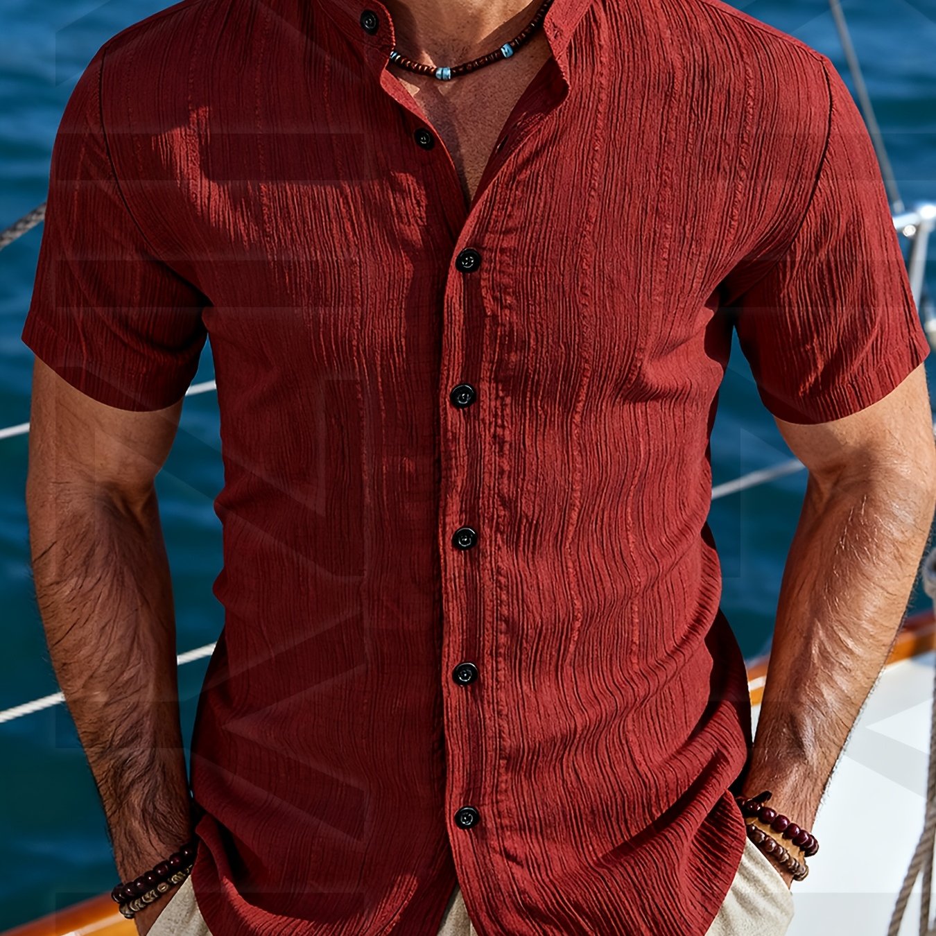 Darvyn | Heren Zomershirt – Lichtgewicht, Ademend, Casual Overhemd voor Vakantie