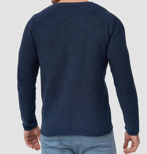 Lorvric | Pull classique à col rond pour homme – Pull léger et respirant en maille, haut décontracté